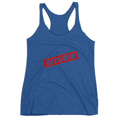 Bitcoin Stamp Women's Racerback Tank