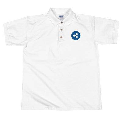Ripple Embroidered Cryptocurrencies Polo Shirt