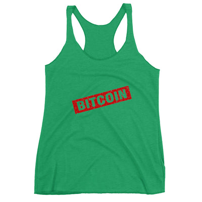 Bitcoin Stamp Women's Racerback Tank