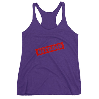 Bitcoin Stamp Women's Racerback Tank
