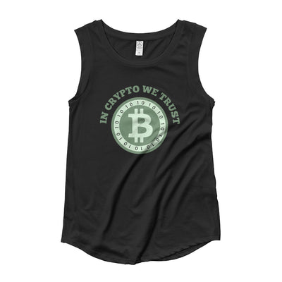 In Crypto We Trust Ladies’ Cap Sleeve T-Shirt
