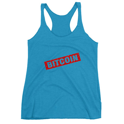 Bitcoin Stamp Women's Racerback Tank