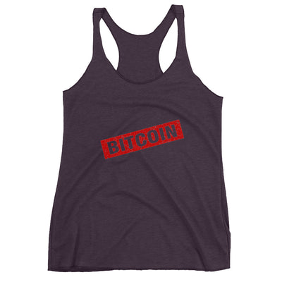 Bitcoin Stamp Women's Racerback Tank