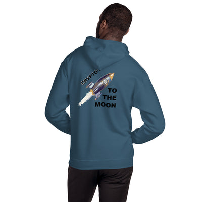 "Crypto To The Moon" - Hooded Sweatshirt