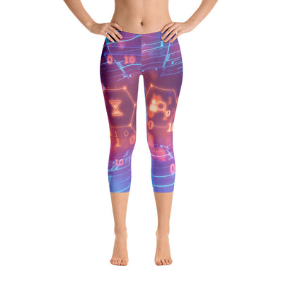 Blockchain Technology Capri Leggings